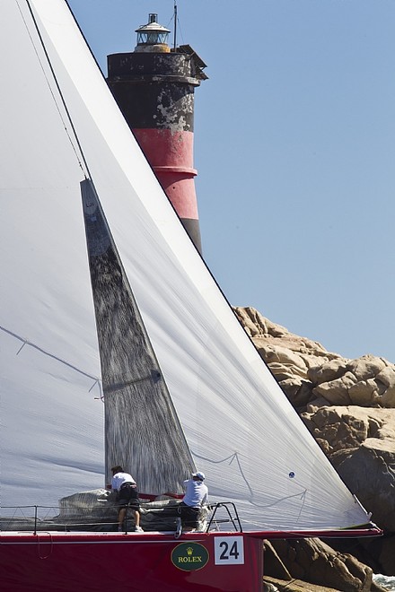TITAN 15, William I Koch past Barrettinelli di Fuori - Maxi Yacht Rolex Cup ©  Rolex / Carlo Borlenghi http://www.carloborlenghi.net